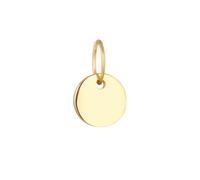 Elli PREMIUM Plättchen Rund 585 Gelbgold OneSize Damen