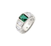 Elli PREMIUM Rechteck Quarz Grün 925 Sterling Silber 54 Damen