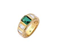 Elli PREMIUM Rechteck Quarz Grün 925 Sterling Silber 54 Damen