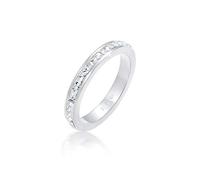 Ring Geo Trend Kristalle 925 Sterling Silber Elli Premium Silber 58 (Artikelnummer: 4N284/70X58)