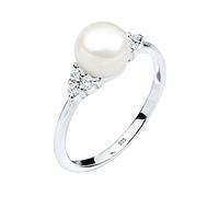 Elli PREMIUM - üßwasserzuchtperle Zirkonia 925er Silber Ringe Damen