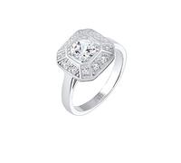 Elli PREMIUM Ring Damen Verlobung Glamour Topas in 925 Sterling Silber