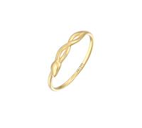 Elli PREMIUM Ring Schlange Infinity 375 Gelbgold, gold Gold