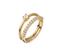 Elli PREMIUM Set Mondstein Regenbogen 925 Sterling Silber 52 Damen