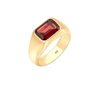 Ring Siegelring Edelstein Trend Statement 925 Silber Elli Premium Rot 4N342/80X56