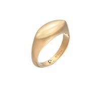 Elli PREMIUM - Siegelring Marquise Design 925 Silber rhodiniert Ringe Damen