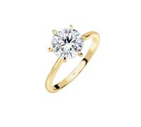 Elli PREMIUM Solitär 375 Gelbgold Zirkonia Geschenkidee 58 Damen