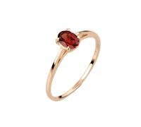 Elli PREMIUM Solitär Granat Dunkelrot 585 Gelbgold 56 Damen