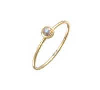 Elli PREMIUM Solitär Labradorit Edelstein 375 Gelbgold 54 Damen