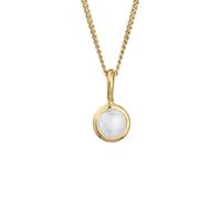 Elli PREMIUM Solitär Mondstein Gemstone Natur 375er Gelbgold 45 Damen