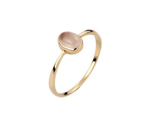 Elli PREMIUM Solitär Quarz Rosé 375 Gelbgold 58 Damen