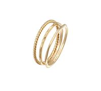 Elli PREMIUM Stapelringe Stacking Bandring 3er Set 375 Gelbgold 54 Damen