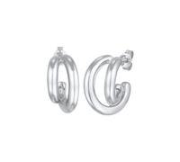 Elli PREMIUM Stecker Creole Halbcreole Rund 925 Silber silberfarben Damen