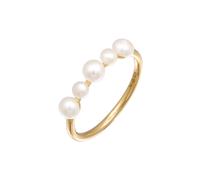 Elli PREMIUM - Süßwasserperlen Stacking 925 Silber vergoldet Ringe Damen