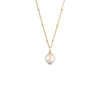 Elli PREMIUM Süßwasserzuchtperle Kugelkette 925 Silber goldfarben Damen