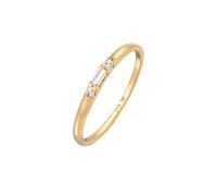 Elli Ringe - Ring Topas Baguette Verlobung 375 Gelbgold - Gr. 52 MM - in Gold - für Damen