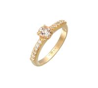 elli. PREMIUM Ring Topas Morganit Verlobung 925 Silber, gold Gold