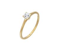 Elli PREMIUM Topas Solitär Verlobungsring 375 Gelbgold 52 Damen