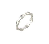 Elli PREMIUM Topas Weiß Vintage Look 925 Sterling Silber 54 Damen