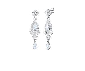 Elli PREMIUM Tropfen Glamour Eleganz Zirkonia 925 Silber OneSize Damen