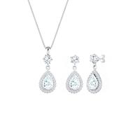 Elli PREMIUM Tropfen Zirkonia 925 Sterling Silber Weiß Damen