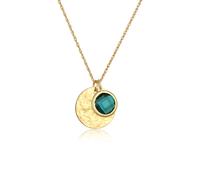 Elli PREMIUM Twisted Chain Plättchen Quarz Edelstein 925 Silber 45 Damen