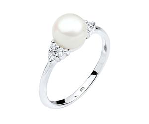 Elli PREMIUM üßwasserzuchtperle Zirkonia 925er Silber 52 Damen