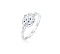 Elli PREMIUM Verlobung Zirkonia Steine Romantisch 925 Silber 52 Damen
