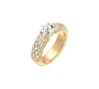 Elli PREMIUM Verlobungsring 925 Silber, mit Kristallen von Swarovski® 58 Damen