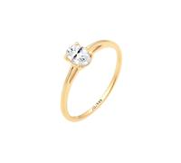 Elli PREMIUM Verlobungsring Valentin Liebe Topas 585 Gelbgold 54 Damen