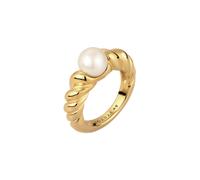 Elli PREMIUM Weiß 925 Sterling Silber, mit Perle von Swarovski® 56 Damen