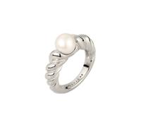 Elli PREMIUM Weiß 925 Sterling Silber, mit Perle von Swarovski® 56 Damen
