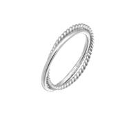 Elli PREMIUM - Wickelring Fein Gedreht 585er Weißgold Ringe Damen