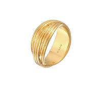 Elli PREMIUM Wickelring Gerillt Modern 925 Silber rhodiniert 54 Damen