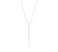 Elli PREMIUM Zarte Y-Kette 375 Gelbgold 45 Damen