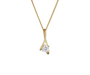 Elli PREMIUM Zirkonia 585 Gelbgold 45 Damen