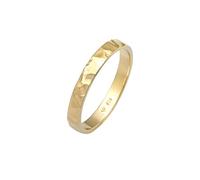 Elli Ring Damen Band Basic Fein Gehämmert Trend in 925 Sterling Silber