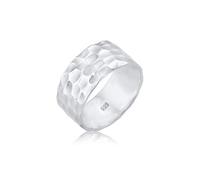 Elli Ring Damen Band Basic Gehämmert 925 Silber
