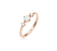 Ring Trend Bandring Trio Geo Vintage Opale 925 Silber Elli Rosegold 54 (Artikelnummer: 4N984/80X54)