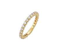 Ring Memoire Eternity Zirkonia Funkelnd 925 Silber Elli Gold 56 (Artikelnummer: 5F074/60X56)