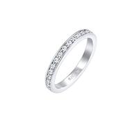 ELLI Damen Ring Bandring 'Kristall' silber, Größe 56, 4068168 Silber 56