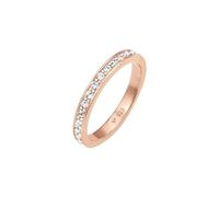 Elli Ring Damen Band Memoire mit Kristallen in 925 Sterling Silber