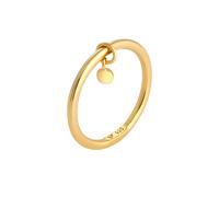 Elli Ring Damen Bandring Rund Plättchen Basic Minimal in 925 Sterling Silber