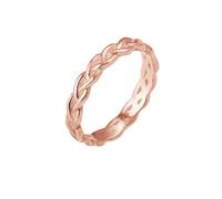 Elli Ring Damen Knoten Unendlich Twisted in 925 Sterling Silber Rosé vergoldet