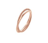 Elli Ring Wickelring Klassik Fein Gedreht 925 Silber, roségold Rosegold