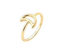 Ring Halbmond Luna Basic Astro Cut-Out 925Er Silber Elli Gold 56 (Artikelnummer: 4N262/90X56)