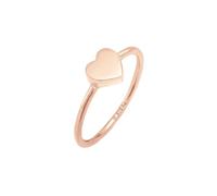 ELLI Damen Ring Herz rosegold, Größe 54, 6525113 Rosegold 54