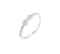 Elli Ring Damen Infinity mit Kristallen in 925 Sterling Silber