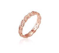 Elli, Ring Knoten Twisted Trend Blogger Unendlich 925 Silber in gold, Schmuck für Damen Gr. 58 mm