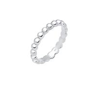 Fingerring ELLI "Stacking Ring Kügelchen 925 Silber" Gr. 54, silber, Fingerringe, Damen, 54mm, ohne Stein, Silber 925 (Sterlingsilber), 3mm (65992613-54) silber